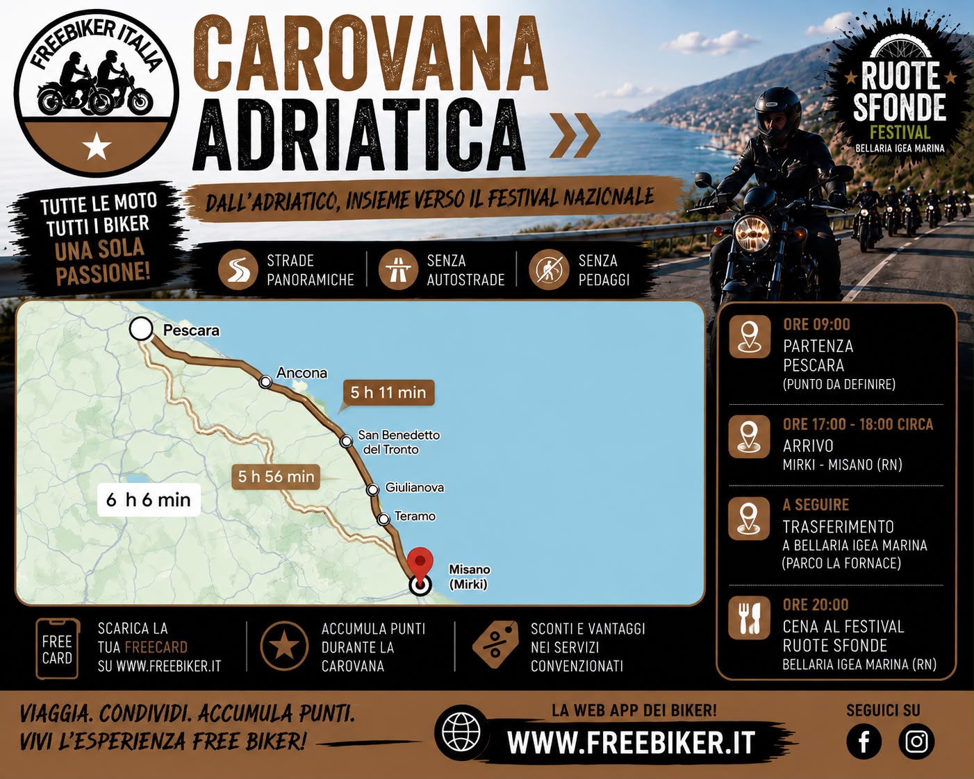 CAROVANA ADRIATICA FESTA NAZIONALE FREEBIKER