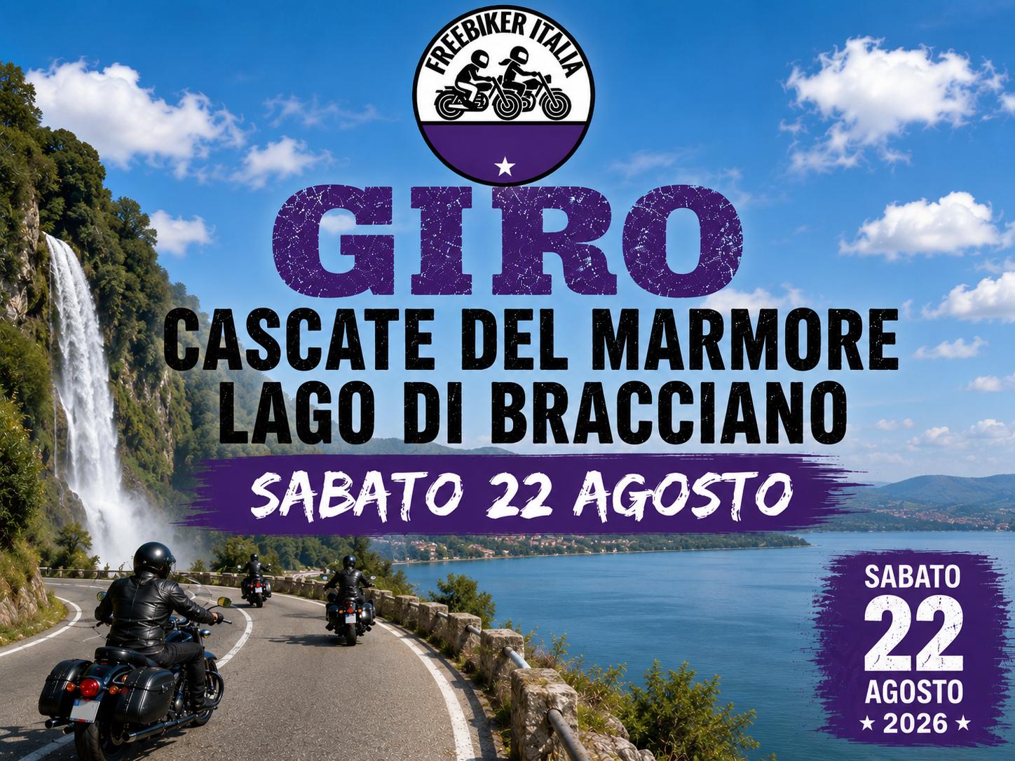 GIRO CASCATA DELLE MARMORE, BRACCIANO E RITORNO